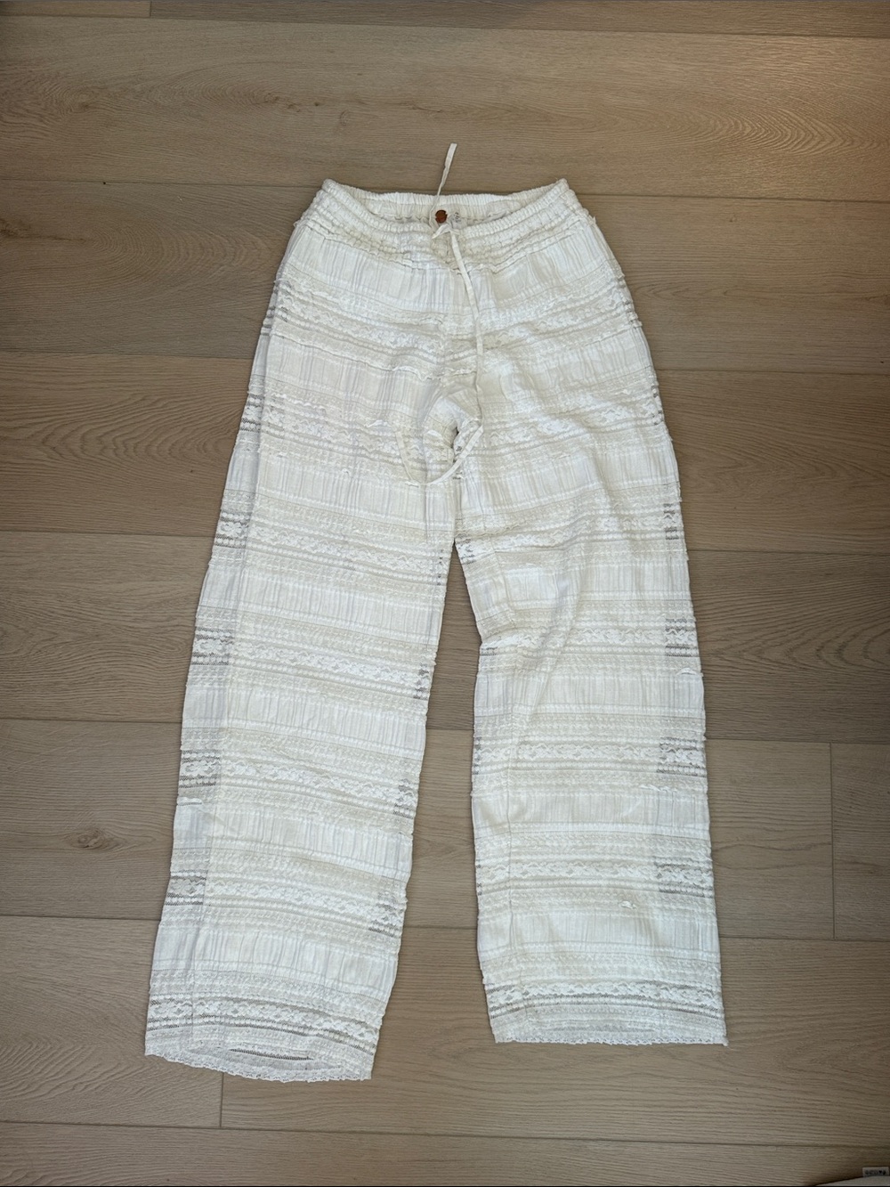 Free People white lace pants